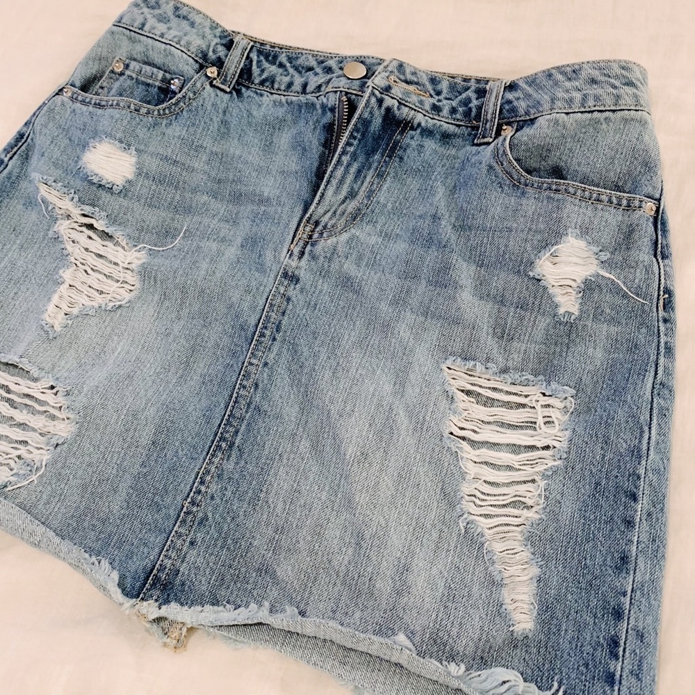 Denim Mini Skirt